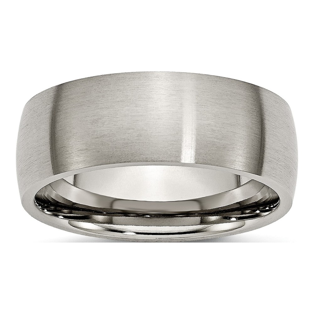 Titanium 8mm Half Round Wedding Band