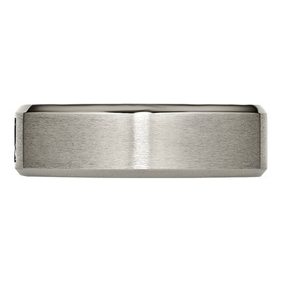 Titanium 1/20 ct tw Diamond Center Wedding Band – view 5