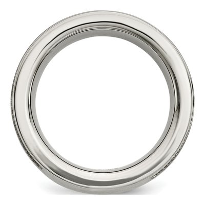 Black Titanium 1/20 ct tw Diamond Wedding Band – view 4