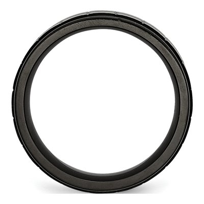 Black Titanium 9mm Wedding Band – view 3