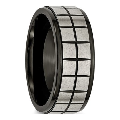 Black Titanium 9mm Wedding Band – view 5