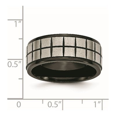 Black Titanium 9mm Wedding Band – view 7