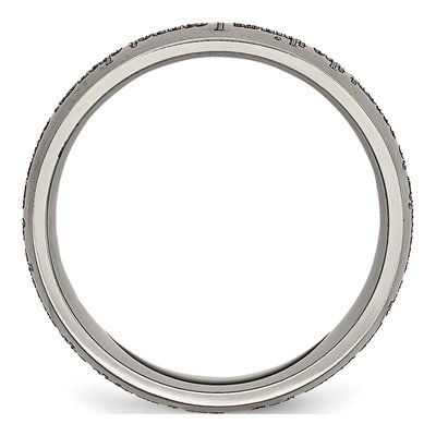 Titanium 8mm Serenity Prayer Wedding Band – view 4