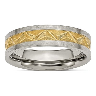 Titanium 6mm IP Wedding Band