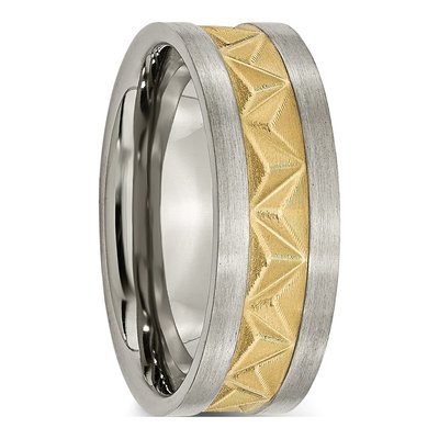 Men's Titanium 8mm Wedding Band – view 5