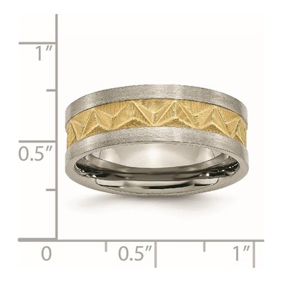 Men's Titanium 8mm Wedding Band – view 7