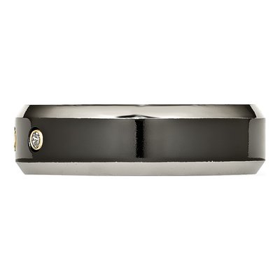 Titanium 1/10 ct tw Diamond Wedding Band – view 4