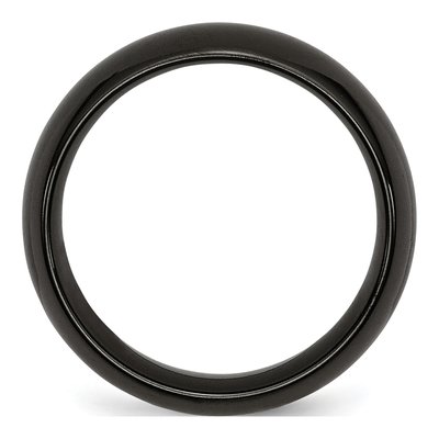 Titanium 8mm Black Wedding Band – view 4