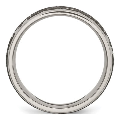 Titanium 8mm Celtic Cross Wedding Band – view 4