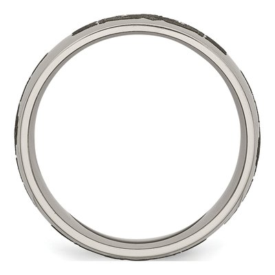 Titanium 8mm Claddagh Laser Wedding Band – view 4