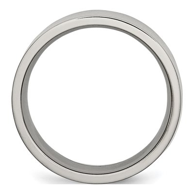 Titanium 8mm Flat Comfort-Fit Wedding Band – view 4