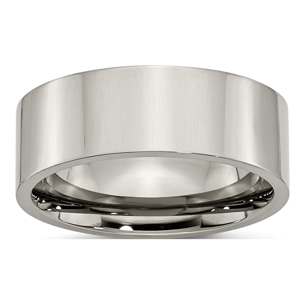 Titanium 8mm Flat Comfort-Fit Wedding Band