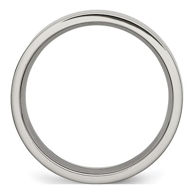 Titanium 6mm Flat Wedding Band – view 4