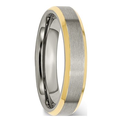 Titanium 5mm IP Wedding Band – view 6