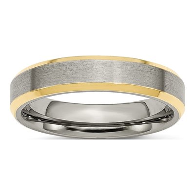 Titanium 5mm IP Wedding Band