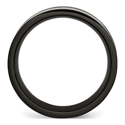 Black Titanium 9mm Black Comfort-Fit Wedding Band – view 4