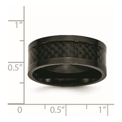 Black Titanium 9mm Black Comfort-Fit Wedding Band – view 8