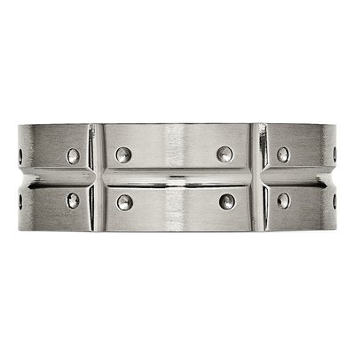 Titanium 8mm Grooved Wedding Band – view 4