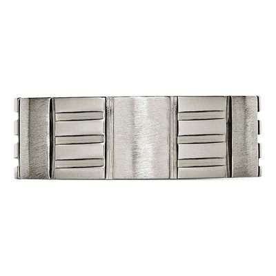 Titanium 8mm Notched Wedding Band – view 4