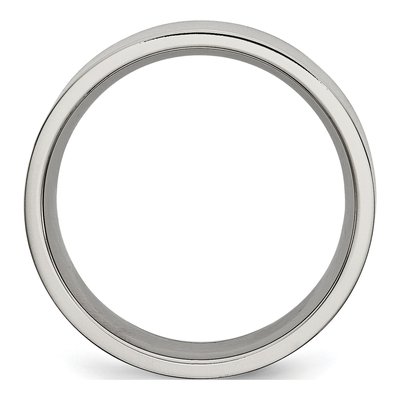 Titanium 8mm Flat Comfort-Fit Wedding Band – view 3