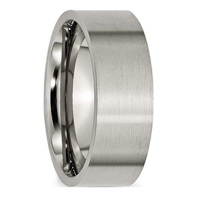 Titanium 8mm Flat Comfort-Fit Wedding Band – view 5