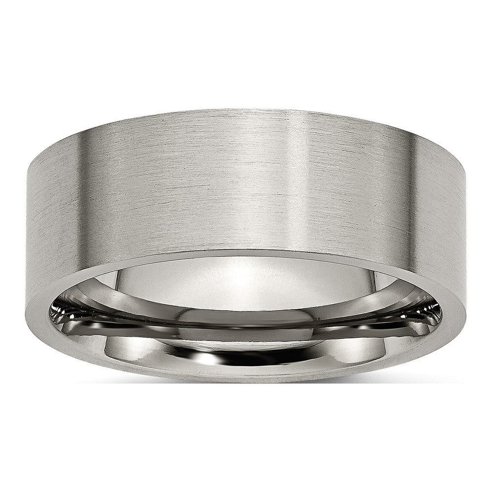 Titanium 8mm Flat Comfort-Fit Wedding Band