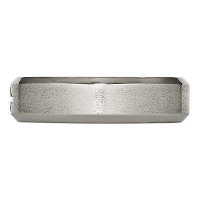 Titanium 6mm Cross Wedding Band – view 5