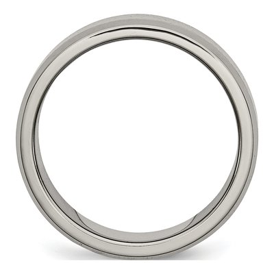 Titanium 8mm Cross Wedding Band – view 4