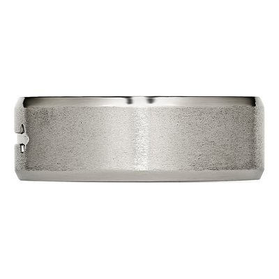 Titanium 8mm Cross Wedding Band – view 5