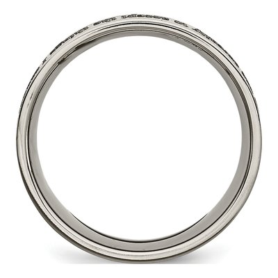Titanium 8mm Serenity Prayer Wedding Band – view 4