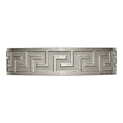 Titanium 6mm Greek Key Wedding Band – view 4