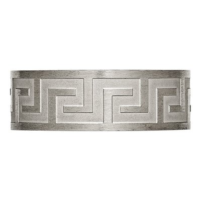 Titanium 8mm Greek Key Wedding Band – view 4