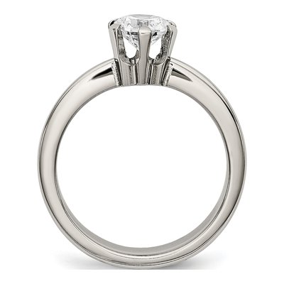 Titanium CZ Ring – view 4