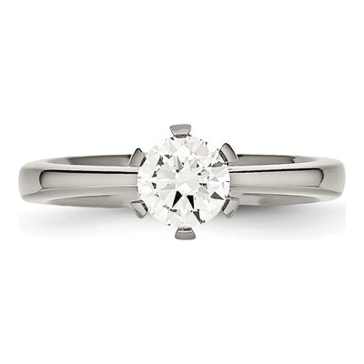 Titanium CZ Ring – view 6