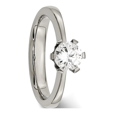 Titanium CZ Ring – view 7