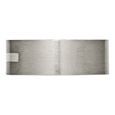 Titanium & Sterling Silver 8mm Flat Wedding Band – view 4