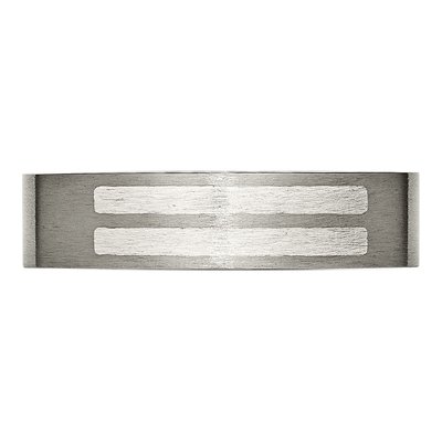 Titanium & Sterling Silver 6mm Flat Wedding Band – view 5