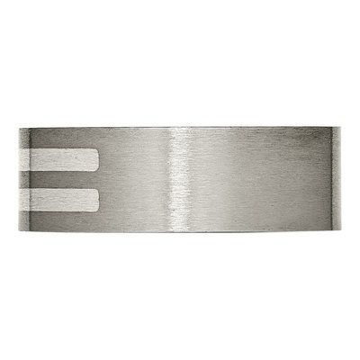 Titanium & Sterling Silver 8mm Flat Wedding Band – view 4