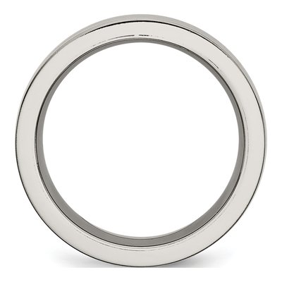 Titanium 8mm Black Ceramic Wedding Band – view 3