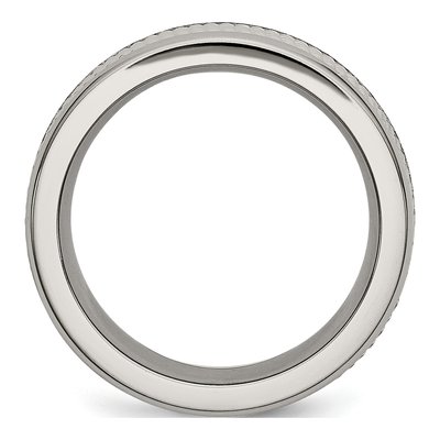 Titanium 8mm Mesh Wedding Band – view 3