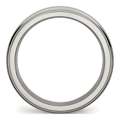 Titanium 6mm Grooved Wedding Band – view 3