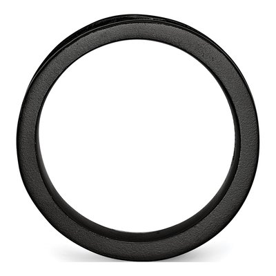 Titanium 5.5mm Black Concave Wedding Band – view 4