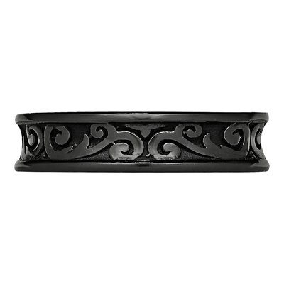 Titanium 5.5mm Black Concave Wedding Band – view 5