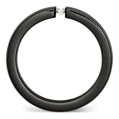 Titanium 1/10 ct tw Diamond Wedding Band – view 3