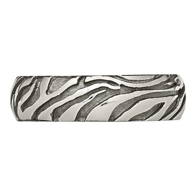Titanium 7mm Grey Safari Etched Wedding Band – view 4