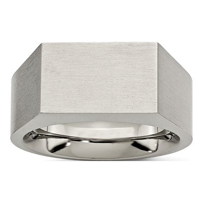Titanium Signet Ring