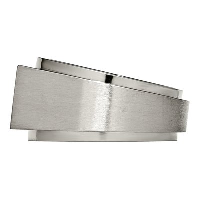 Titanium CZ Square Signet Ring – view 4