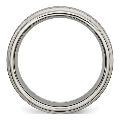Titanium 8mm Center Comfort-Fit Wedding Band – view 3