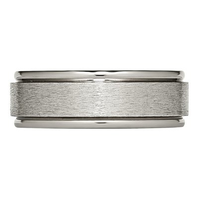 Titanium 8mm Center Comfort-Fit Wedding Band – view 4