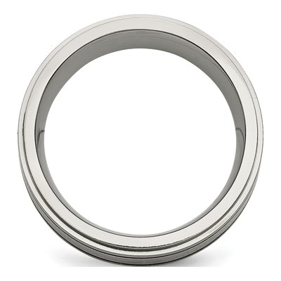Titanium 1/4 ct tw Diamond Wedding Band – view 3
